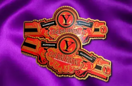 Cigar Bands with Foiling and Embossing
